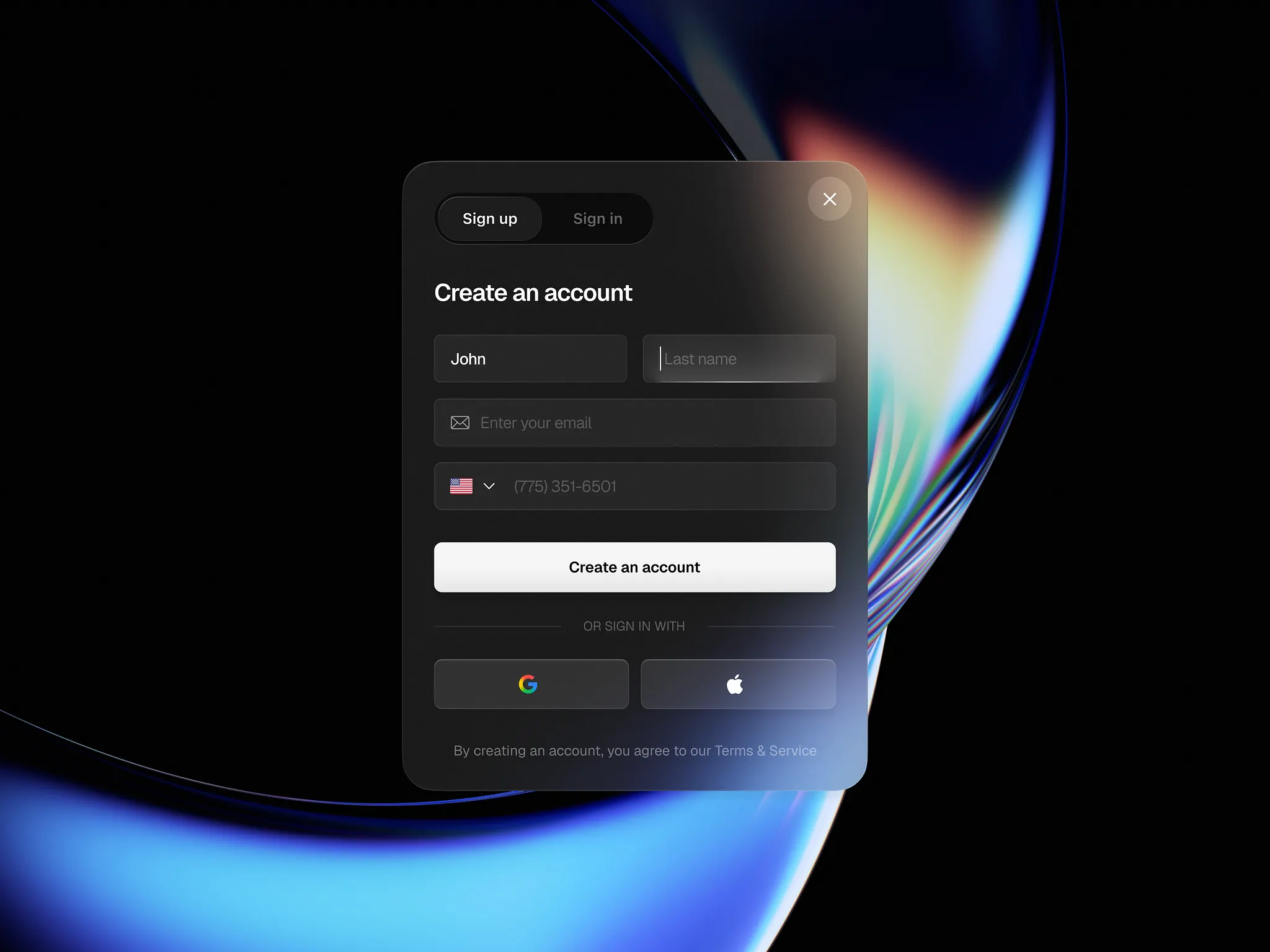 Create Account